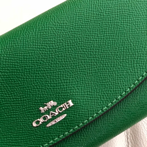 COACH SLIM ENVELOPE WALLET GREEN F54009 - Picture 5 of 6